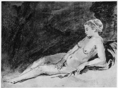 Desnudo acostado