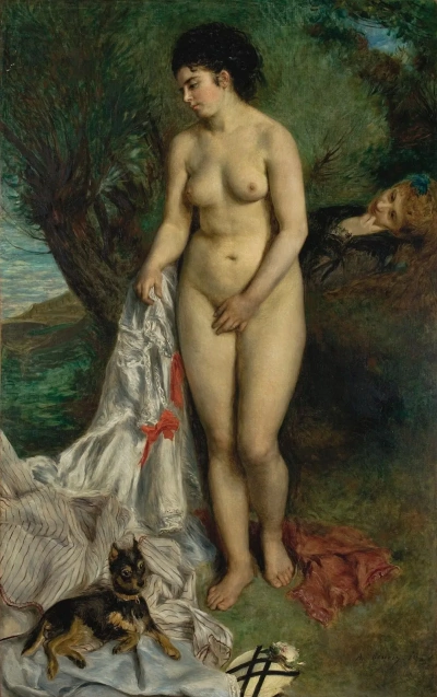 Desnudo con un grifo