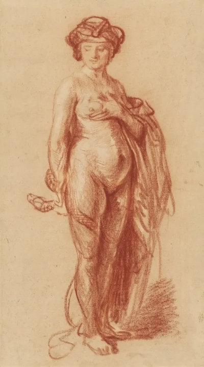 Desnudo con una serpiente