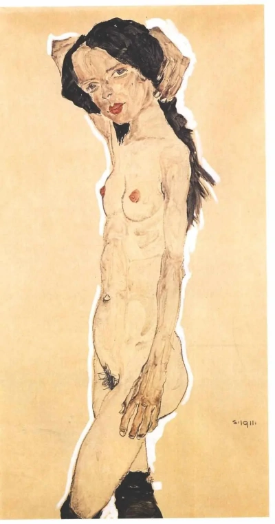 Desnudo de pie