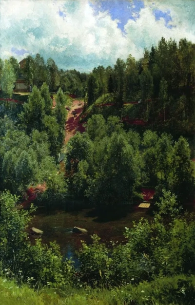Después de la lluvia. Etude forestal