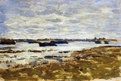 Día gris. Pantano. Etude.