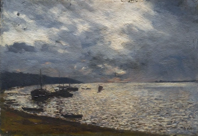 Día nublado en el Volga
