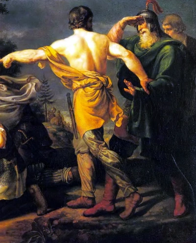 Dmitry Donskoy en el campo de Kulikovo. Fragmento