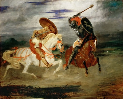 Duelo de dos caballeros