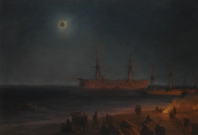Eclipse solar en Feodosia.