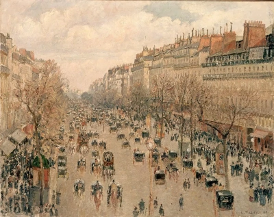 El Bulevar Montmartre. Sol de la tarde