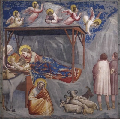 El Nacimiento de Cristo. Escenas de la vida de Cristo. Fragmento.