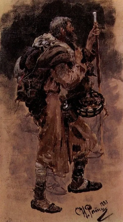 El caminante. Estudio.