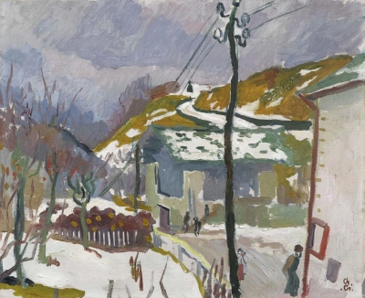 El camino y la fusión de la nieve