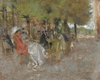 El descanso en la sombra de los árboles.