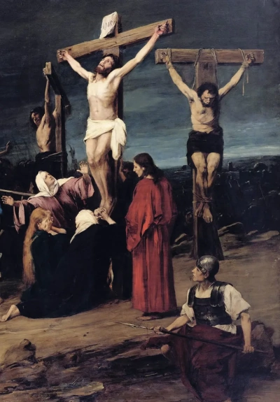 El gólgota. El fragmento. La crucifixión.