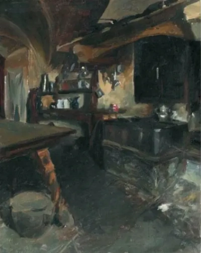El interior de la cocina