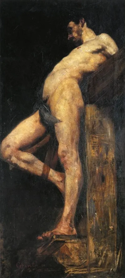 El ladrón crucificado.