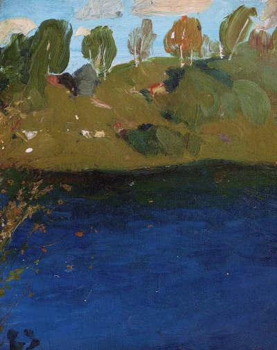 El lago. Otoño.