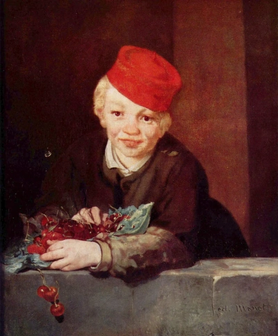 El niño con cerezas