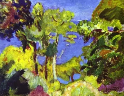El paisaje en la Riviera Francesa