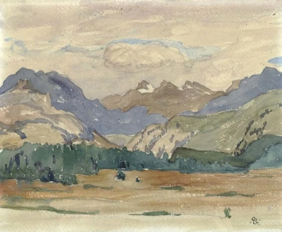 El paisaje en la alta engadina