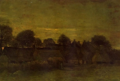 El pueblo al atardecer