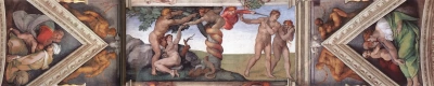 El techo de la Capilla Sixtina. Fragmento