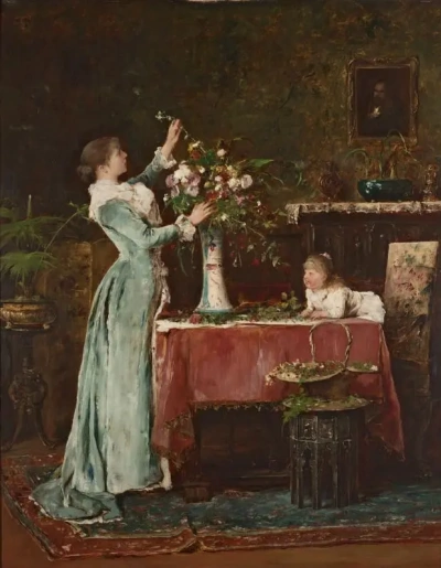 Elaboración de un ramo de flores