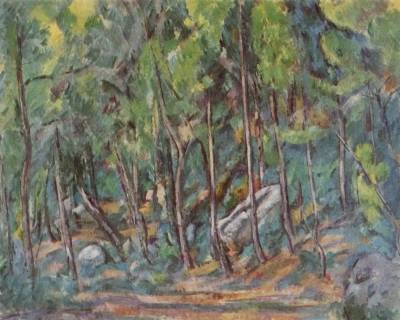 En el bosque de Fontainebleau.