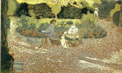 En el jardín