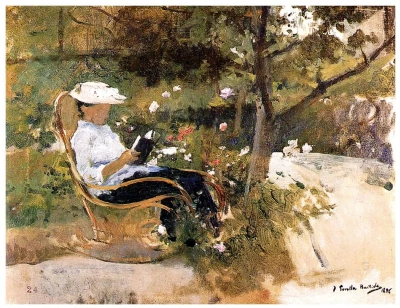 En el jardín