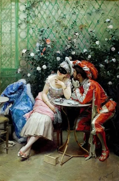 En la mascarada.