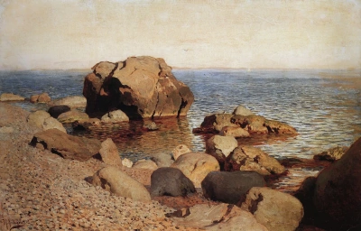 En la playa. Crimea