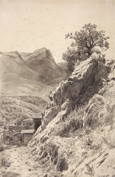 En las montañas de Gurzuf