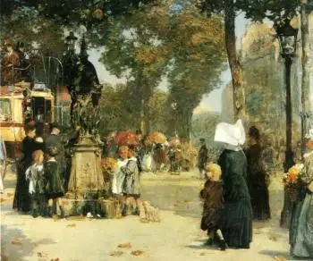 Escena de calle en París