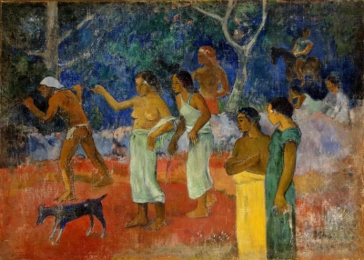 Escena de la vida de los tahitianos