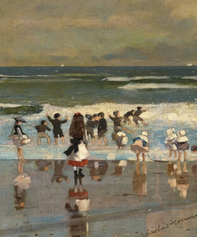 Escena de playa.