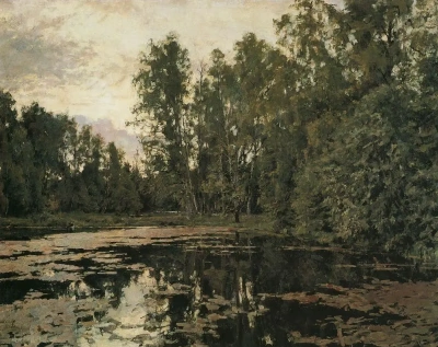 Estanque crecido. Domotkanovo.