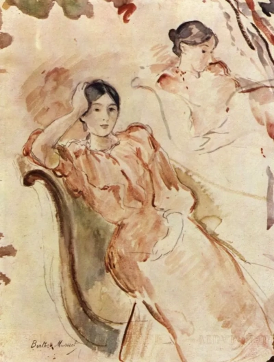Estudios de retrato de Jeanne Pontillon