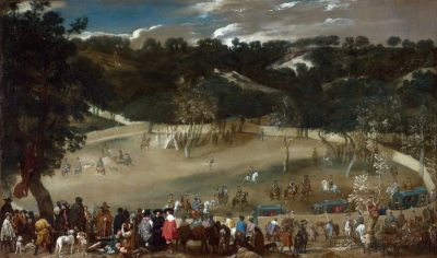Felipe IV cazando jabalíes