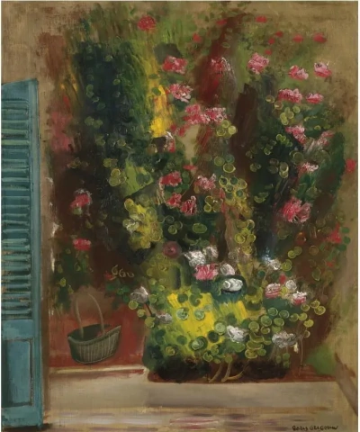Flores en la ventana