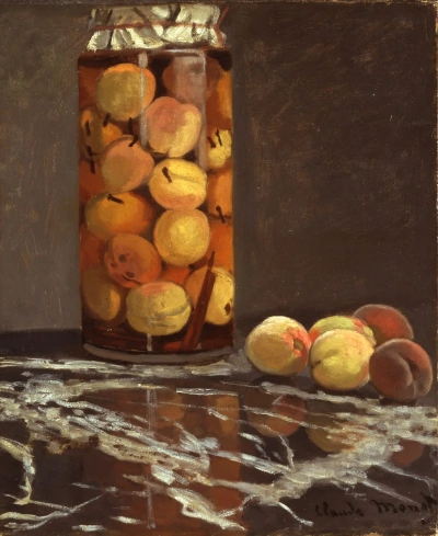 Frutero con melocotones