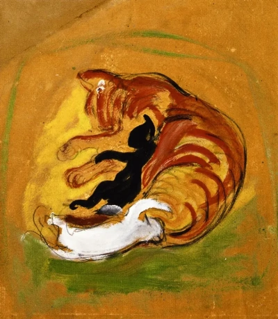 Gato con gatitos