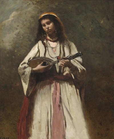 Gitana con mandolina