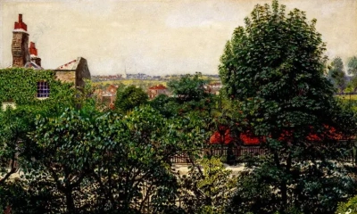 Hampstead Vista desde la ventana del artista.