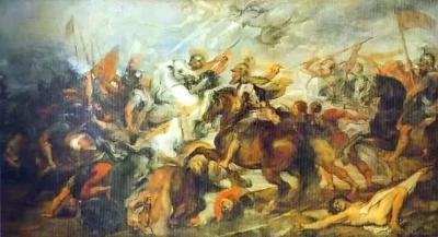Henry IV en la batalla de Ivry