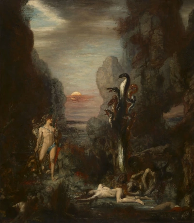 Hércules y la hidra de Lerna.