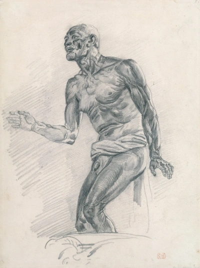 Hombre Desnudo (Boceto De La Muerte De Séneca)
