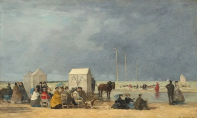 Hora del baño en Deauville.