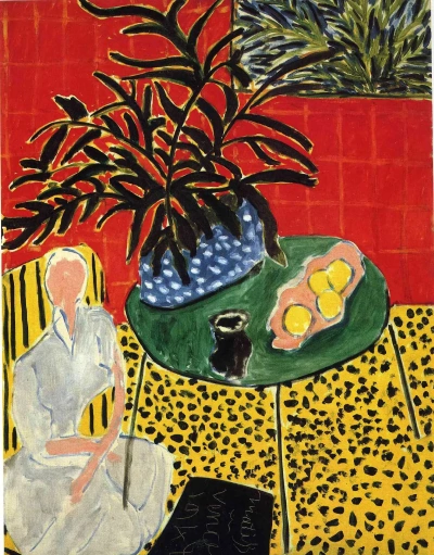 Interior con helecho negro.
