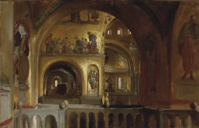 Interior de la catedral de San Marcos en Venecia.