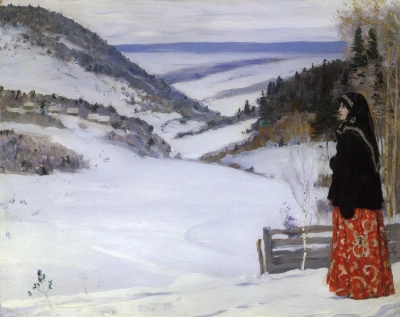 Invierno en el skete (Invierno en el monasterio)