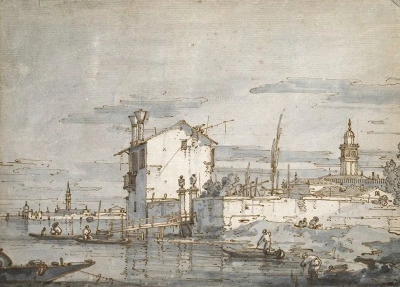 Isla en la laguna